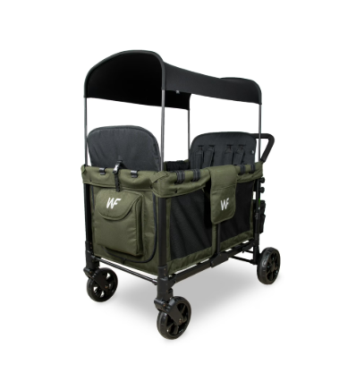 Wonderfold W4 Multifunctional Quad Stroller Wagon, 2025, Dark Olive