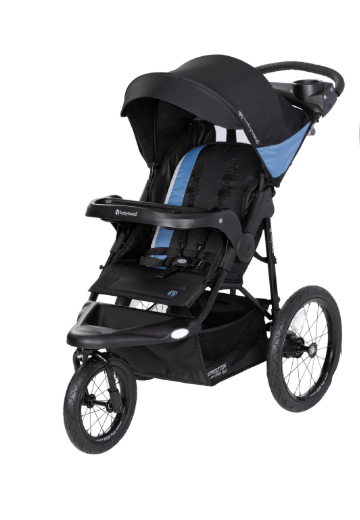 Baby Trend Expedition Flat Jogger with LED Lights, Dash Blue, 2026