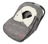 Shop Skip Hop Stroll And Go Car Seat Cover, Gray Feather at GoodBuy Gear