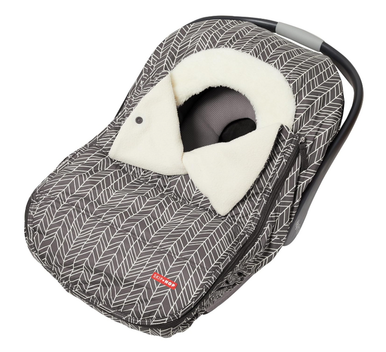 Shop Skip Hop Stroll And Go Car Seat Cover, Gray Feather at GoodBuy Gear