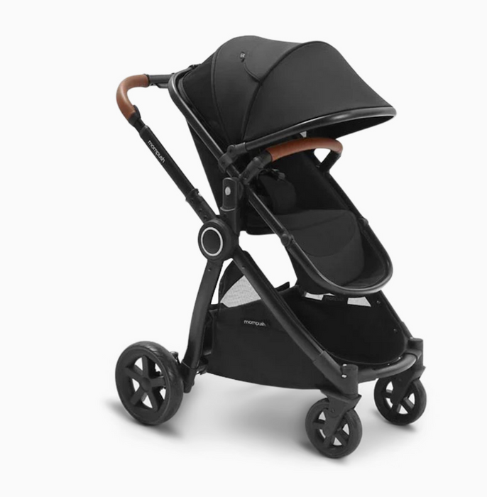 Mompush Ultimate 2 Baby Stroller Only, 2024, Black with Black Frame