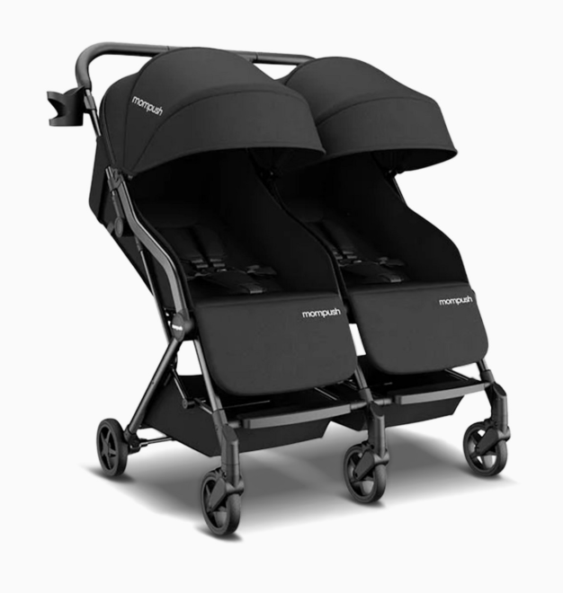 Mompush Lithe Double Stroller, 2026, Black