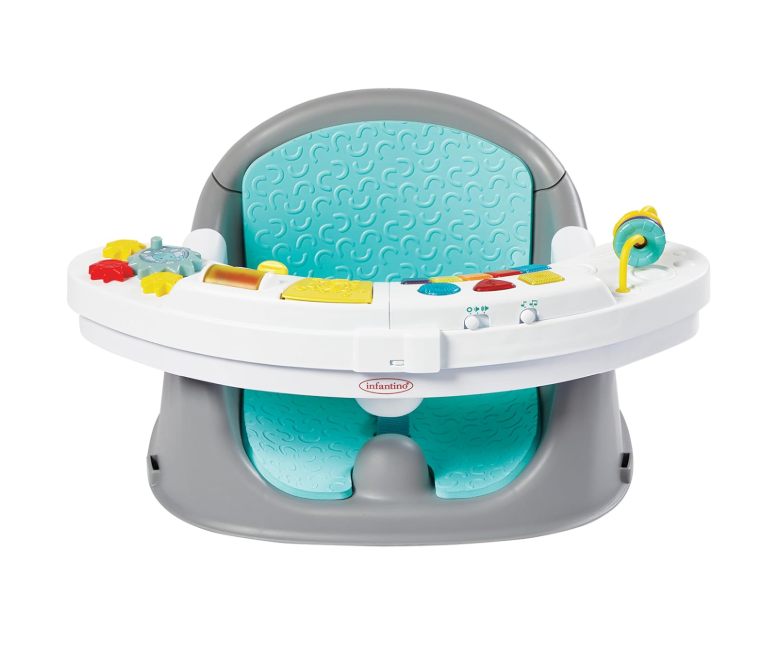 Infantino Music & Lights 3-in-1 Discovery Booster, Teal