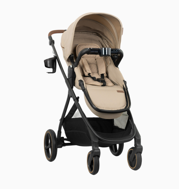 Evenflo Shyft Intuiti+ Stroller, 2025, Green & Gentle Fabric, Travertine