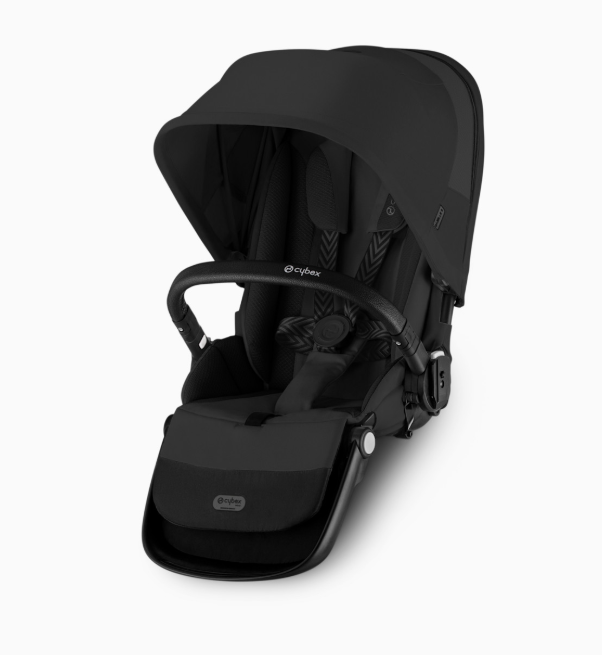 Cybex Gazelle S Seat Unit, Black Bumper Bar, Moon Black