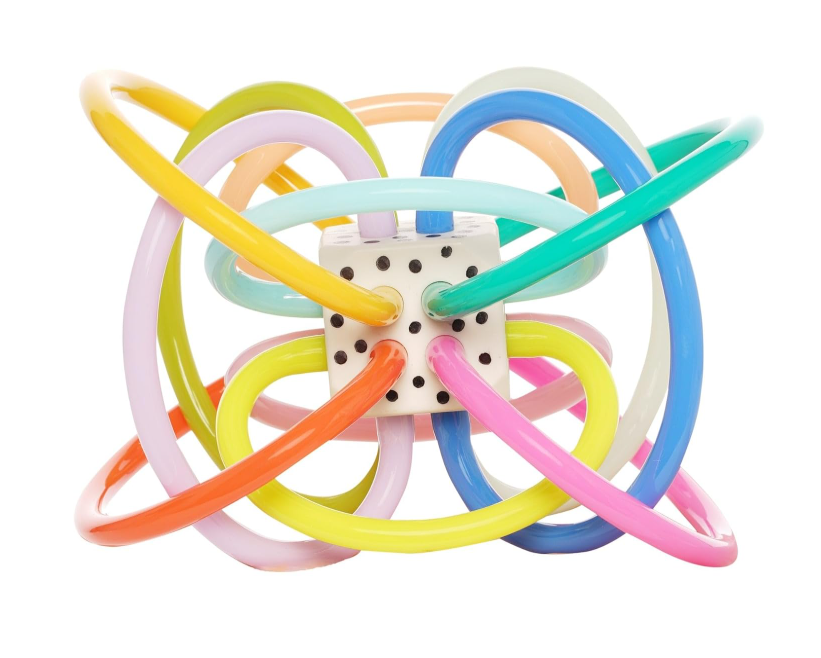 Manhattan Toy Winkel Rattle And Sensory Teether Toy, Winkel Colorpop