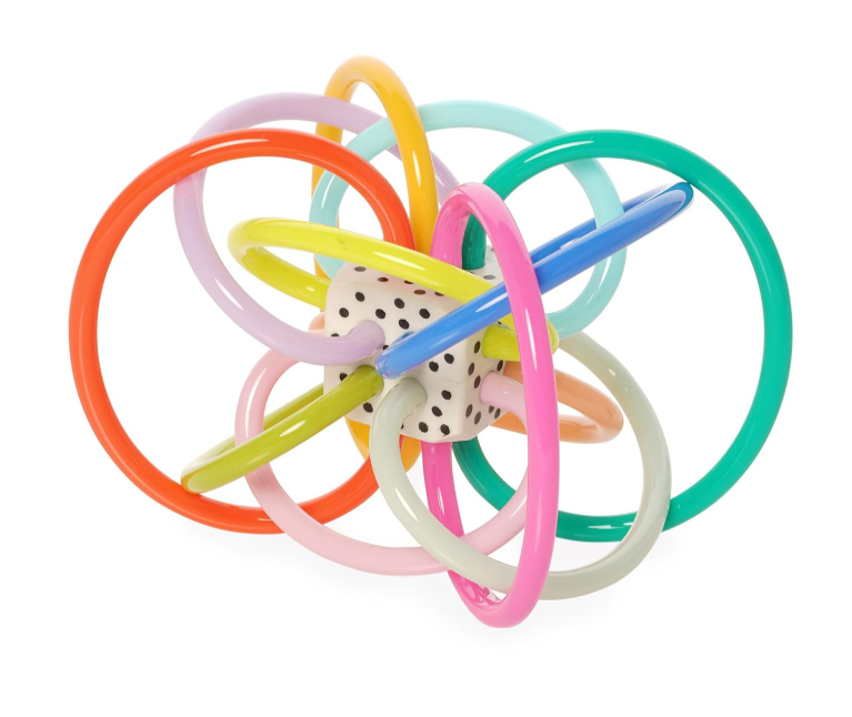 Manhattan Toy Winkel Rattle And Sensory Teether Toy, Winkel Colorpop