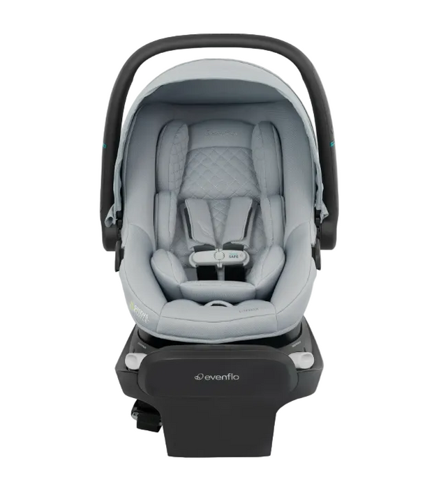 Evenflo Revolve180 LiteMax NXT Rotational Infant Car Seat with SensorySoothe, 2025, Quartz Gray