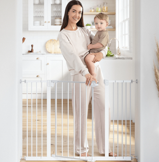 Shop Comfy Cubs Baby Safety Gate with 3 Extensions, White at GoodBuy Gear