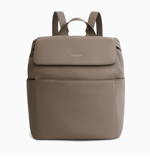 Shop Mina Baie Kinney Backpack Diaper Bag, Clay/Gold at GoodBuy Gear