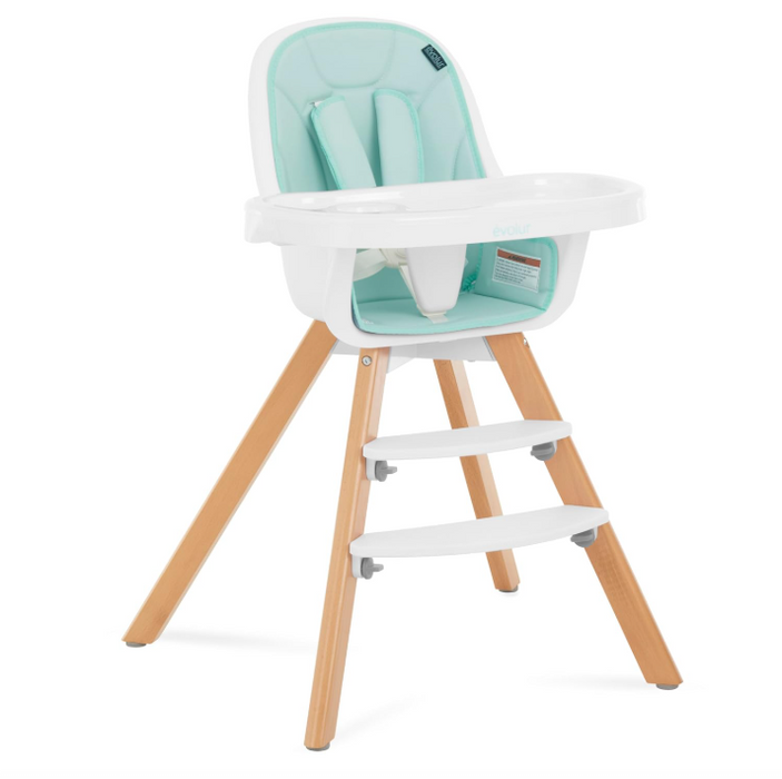 Shop Evolur Zoodle 3-in-1 High Chair, Mint at GoodBuy Gear