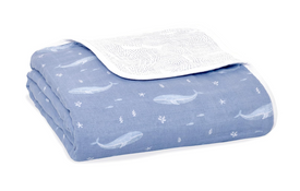 Shop Aden + Anais Muslin Dream Blanket, Blue Oceanic at GoodBuy Gear