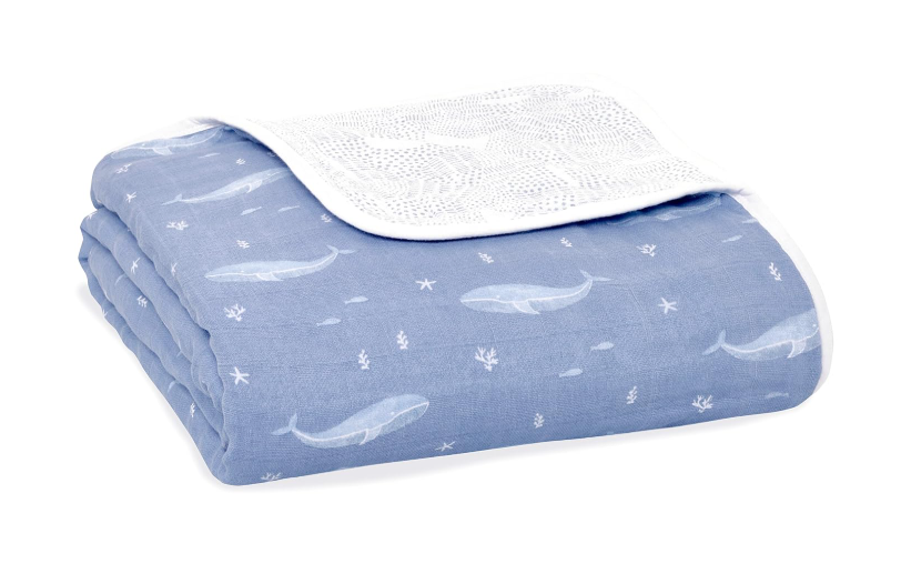 Shop Aden + Anais Muslin Dream Blanket, Blue Oceanic at GoodBuy Gear