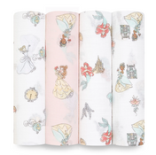 Shop Aden + Anais Cotton Muslin Swaddles Pack of 4, Disney Princess at GoodBuy Gear
