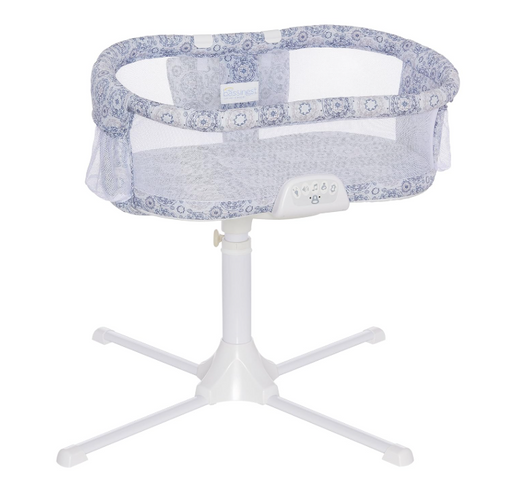 Shop Halo BassiNest Swivel Sleeper Luxe Series, Blue Medallion at GoodBuy Gear