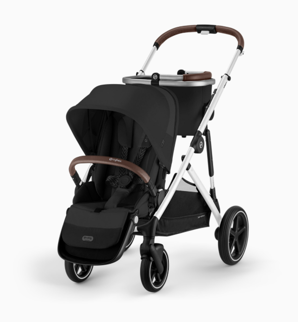 Cybex Gazelle S Modular Stroller, 2026, Moon Black, Silver Frame