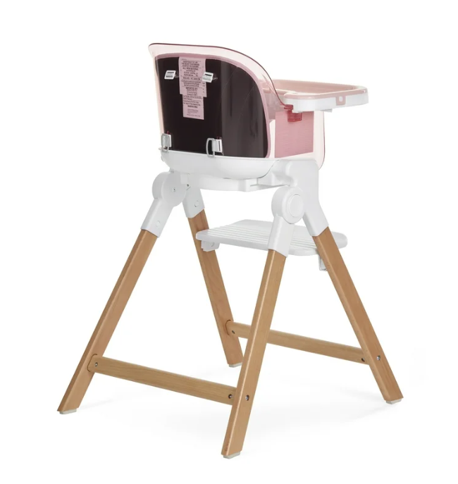 Evolur Tiny Throne 2 in 1 Highchair, Grapefruit Pink
