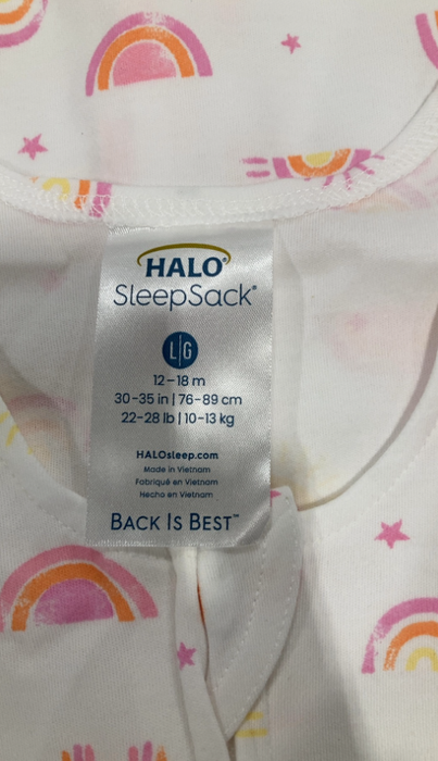 Halo Cotton Sleepsack, Large, Sunshine Rainbows