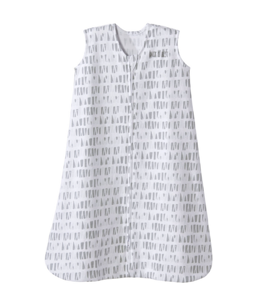 Shop Halo Cotton Sleepsack, Gray Squares & Triangles, Large at GoodBuy Gear