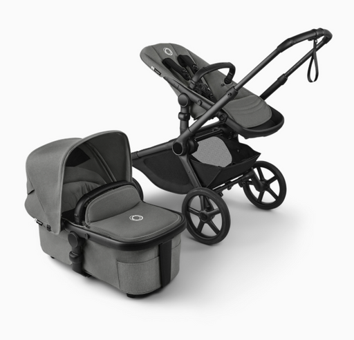 Shop Bugaboo Kangaroo Complete Stroller + Bassinet Bundle, 2024, Black Frame, Moon Grey, Moon Grey at GoodBuy Gear