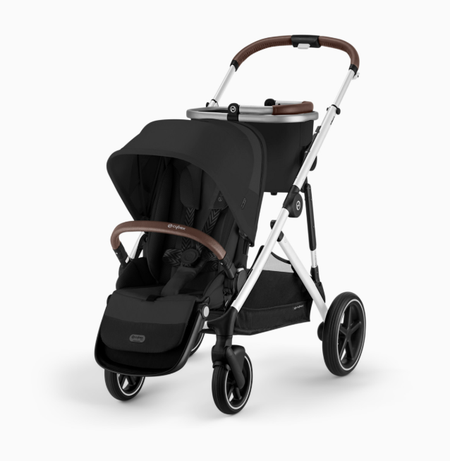 Cybex Gazelle S Stroller Moon Black/Silver Frame