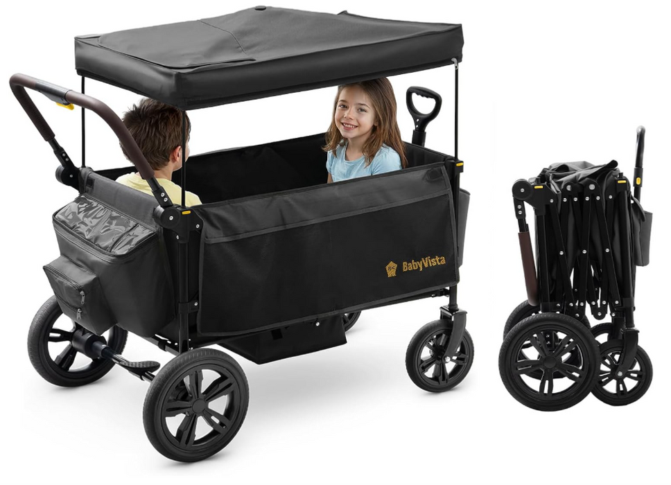 BabyVista All-Terrain Stroller Wagon, Black