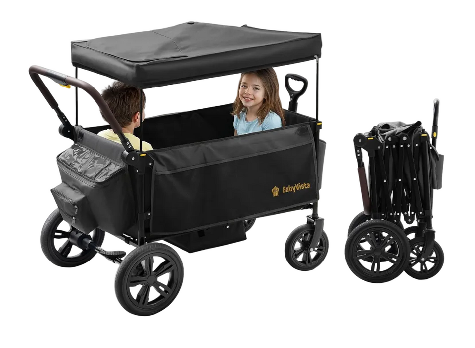 BabyVista All-Terrain Stroller Wagon, Black