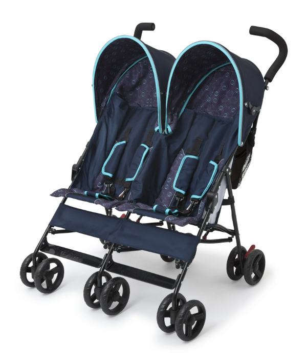Delta Children LX Side by Side Tandem Umbrella Stroller, 2026, Night Sky