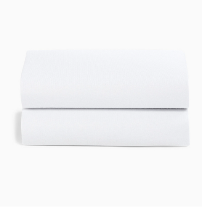 Snuz 2 Pack Fitted Sheets, White