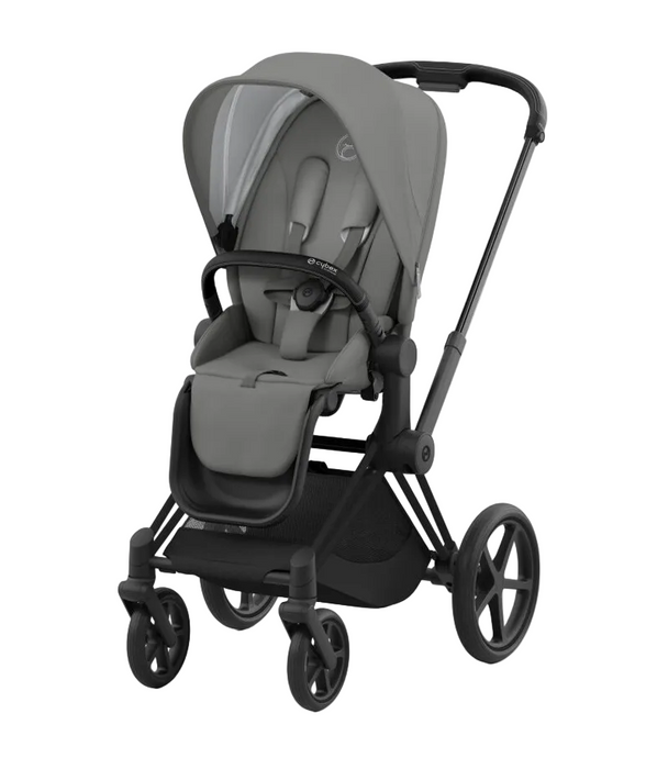 Cybex PRIAM4 Stroller, 2026, Matte Black, Pearl Grey