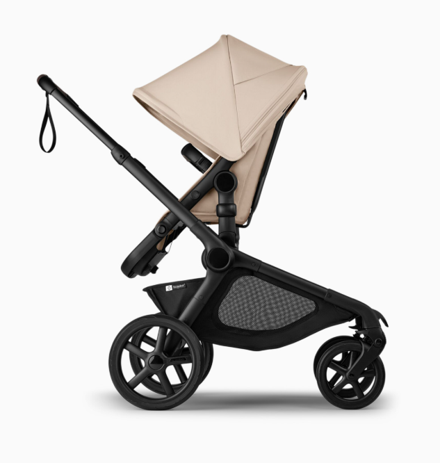 Bugaboo Kangaroo Complete Stroller + Bassinet Bundle, 2025, Black Frame, Desert Taupe, Desert Taupe