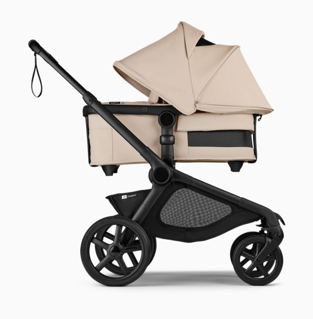 Bugaboo Kangaroo Complete Stroller + Bassinet Bundle, 2025, Black Frame, Desert Taupe, Desert Taupe