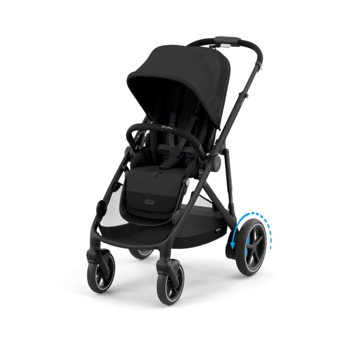 Cybex e-Gazelle S Stroller, 2025, Black, Moon Black