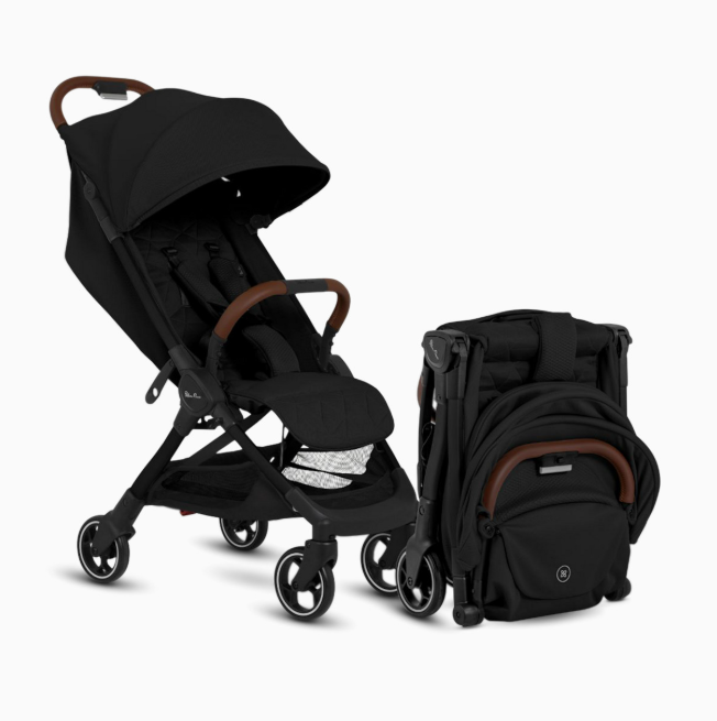 Silver Cross Clic Super Compact Lightweight Stroller, 2025, Space (Black)
