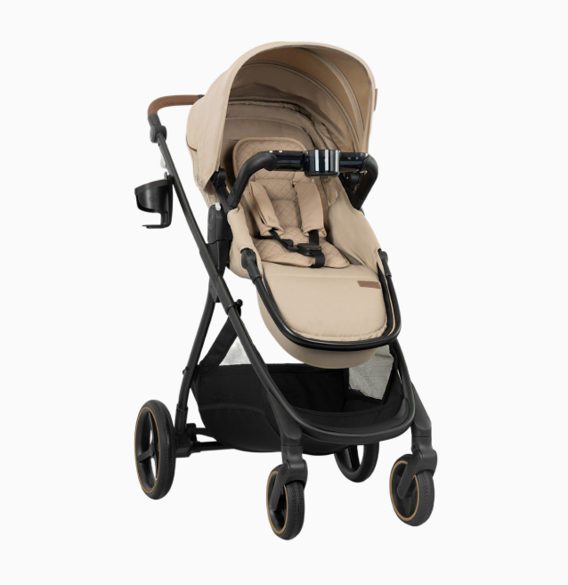 Evenflo Shyft Intuiti+ Stroller, 2025, Green & Gentle Fabric, Travertine