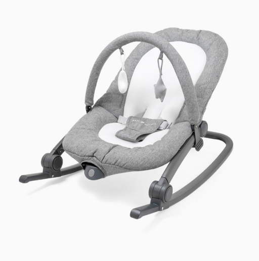 Shop Baby Delight Go With Me Aura Deluxe Portable Rocker & Bouncer, Quilted Charcoal Tweed at GoodBuy Gear
