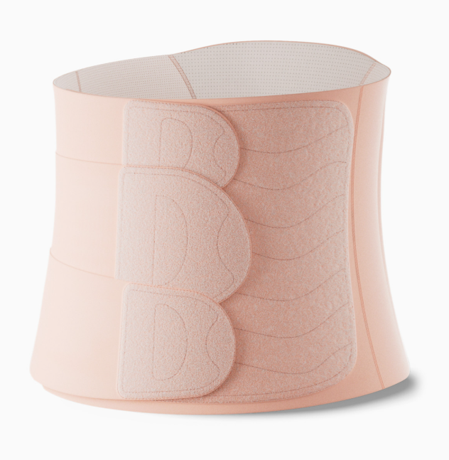 Momcozy Ergowrap Postpartum Belly Wrap, Oyster Pink, Standard XLarge