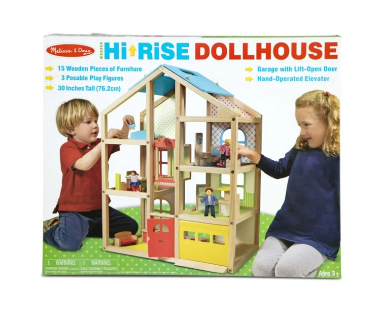 Melissa & Doug Hi Rise Dollhouse