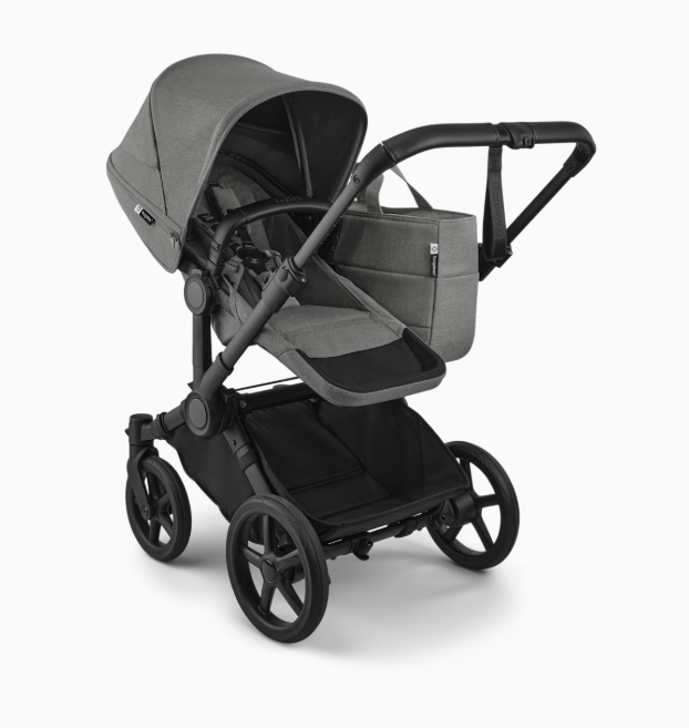 Bugaboo Donkey 6 2-in-1 Stroller, 2025, Black Frame, Moon Grey, Moon Grey