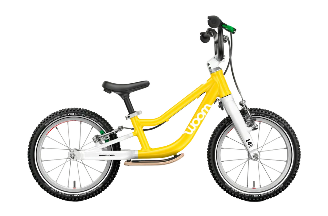 Woom GO 1 Plus Balance Bike, Vibrant yellow