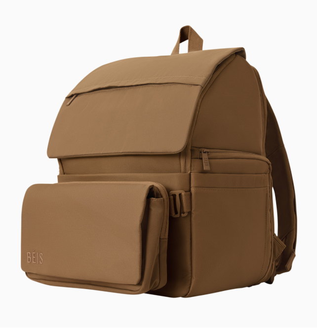 Beis The Ultimate Diaper Backpack, Camel