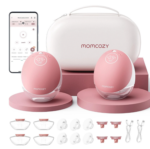 Shop Momcozy Mobile Flow Hands-Free Breast Pump M9, Cozy Red, Double at GoodBuy Gear