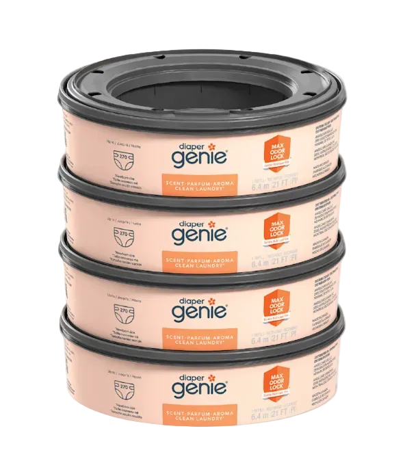 Diaper Genie Refill Bags, Clean Laundry Scent, 4pk of 270