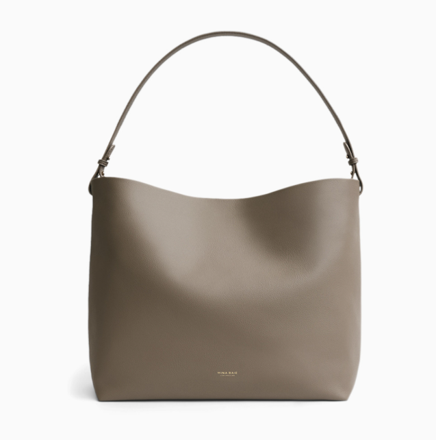 Mina Baie Harlow Vegan Full, 13”H x 14.5”W x 7”D, Clay