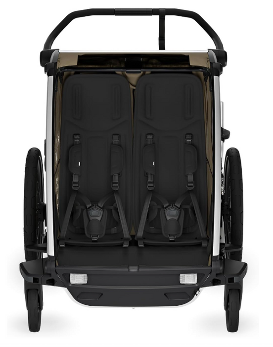 Thule Chariot Cross Bike Trailer Stroller 2 Seat, 2024, Faded Khaki