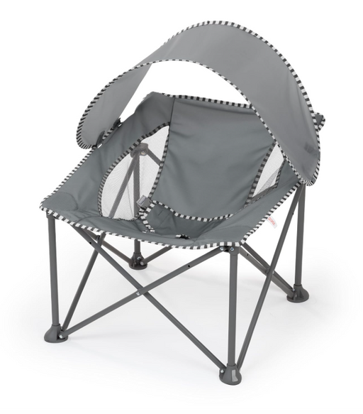 Shop Bright Starts Pop 'N Chill Travel Seat, Grey at GoodBuy Gear