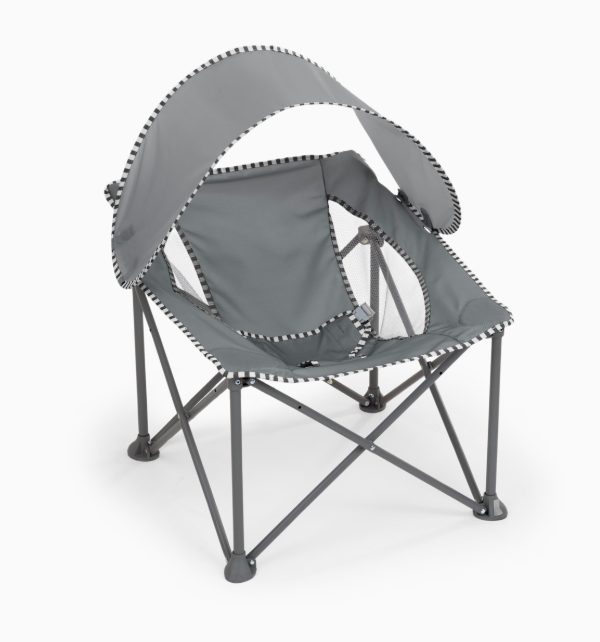 Shop Bright Starts Pop 'N Chill Travel Seat, Grey at GoodBuy Gear