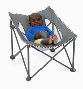 Shop Bright Starts Pop 'N Chill Travel Seat, Grey at GoodBuy Gear