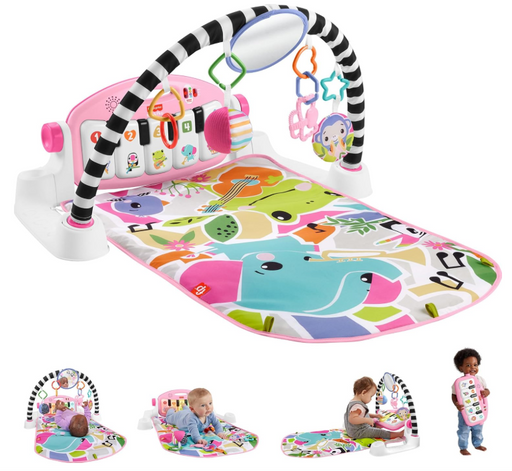 Shop Fisher Price Glow And Grow Kick And Play Piano Activity Mat, Pink at GoodBuy Gear