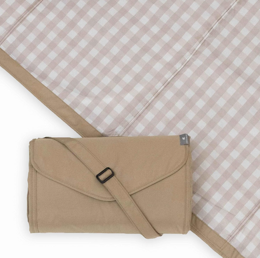 Shop Little Unicorn 5 x 7 Outdoor Blanket, Beige Buffalo Check at GoodBuy Gear